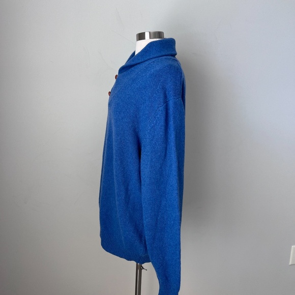 NEW J McLaughlin Men’s Shawl Collar Buttons Wool Blend Grandpa Pullover Sweater - Picture 10 of 16